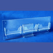 TARJETERO PARED    3 huecos de 92 mm ancho sobre placa <br>Medidas: 350 x 122 mm<br>